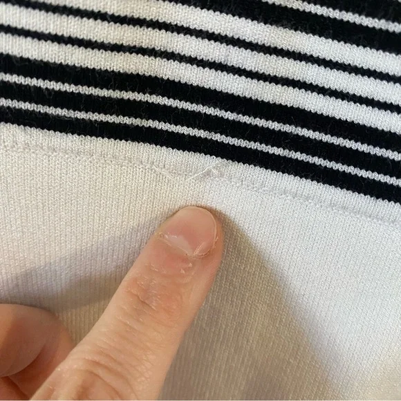 RAG & BONE Black & White Stretch Knit Dress XS - Picture 6 of 7